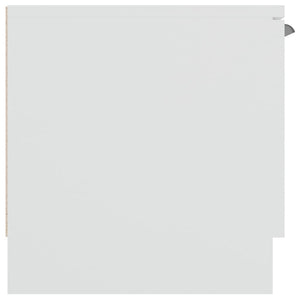 Tv-bänk vit 102x35x36,5 cm konstruerat trä