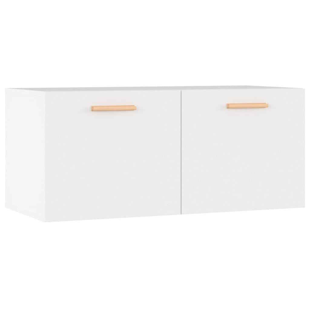 Väggskåp vit 80x35x36,5 cm konstruerat trä