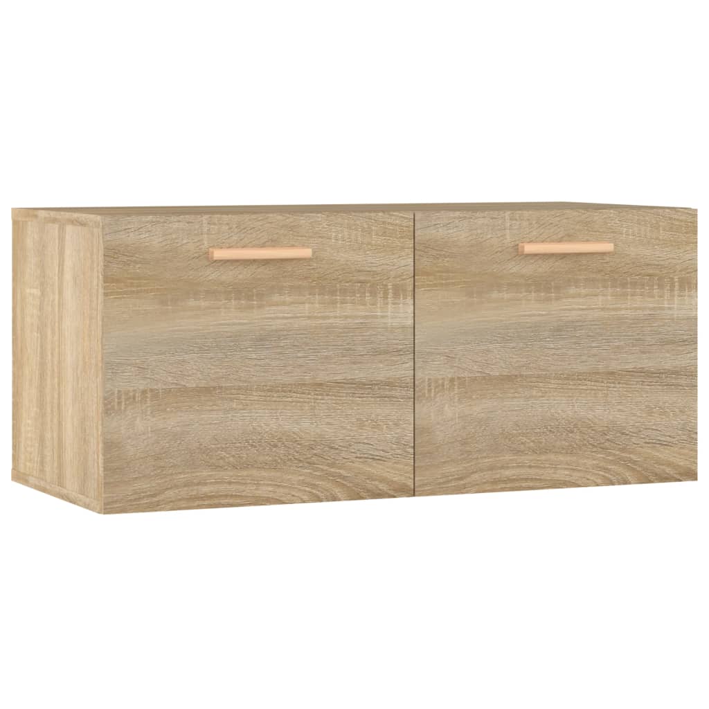 Väggskåp sonoma-ek 80x35x36,5 cm konstruerat trä