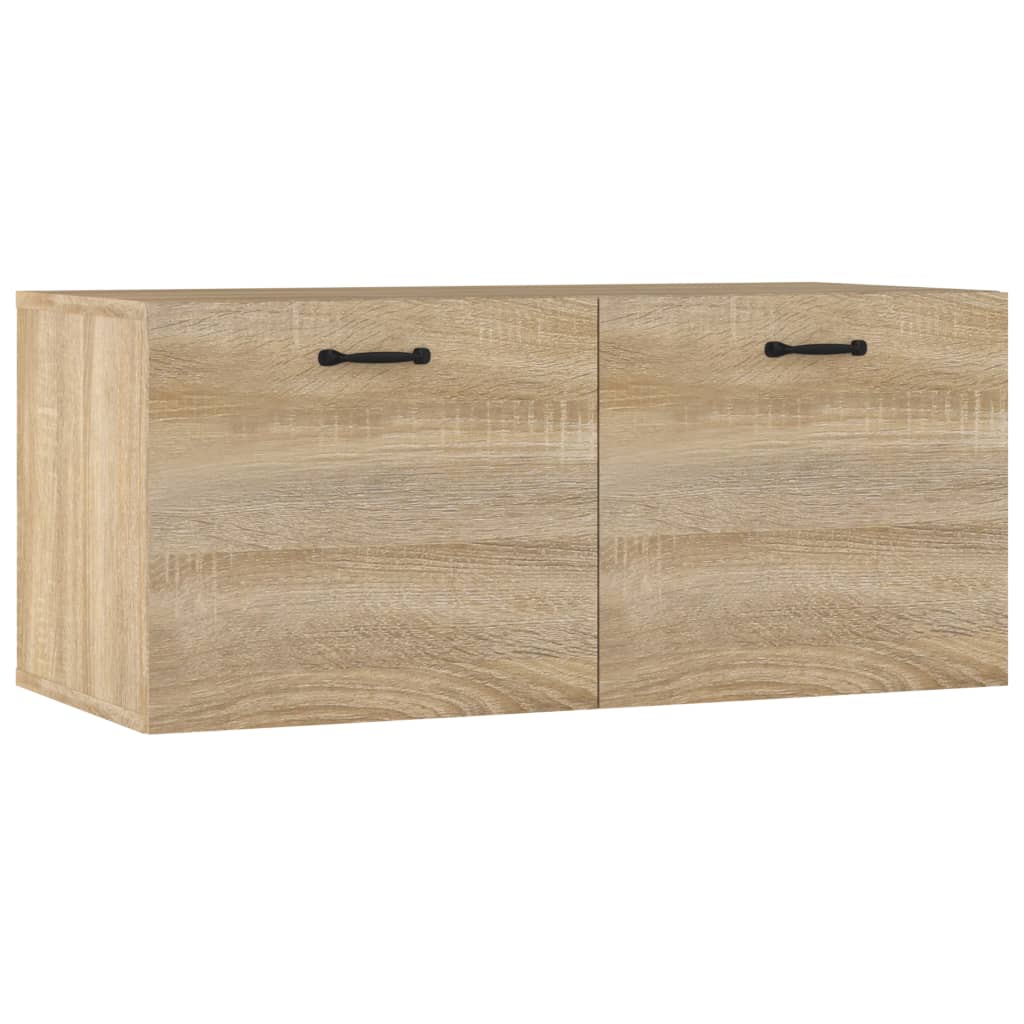 Väggskåp sonoma-ek 80x36,5x35 cm konstruerat trä