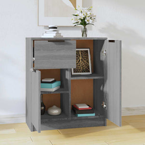 Byrå grå sonoma 60x30x70 cm konstruerat trä