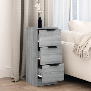 Byrå grå sonoma 30x30x70 cm konstruerat trä