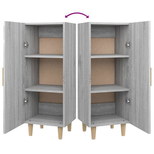 Skåp grå sonoma 34,5x34x90 cm konstruerat trä