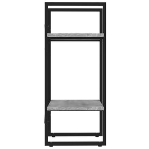 Bokhylla 2 hyllor grå sonoma 40x30x70 cm konstruerat trä