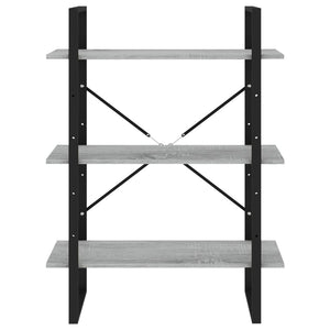 Bokhylla grå sonoma 80x30x105 cm konstruerat trä