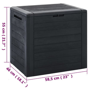 Dynbox antracit 58,5x46x55 cm polypropen
