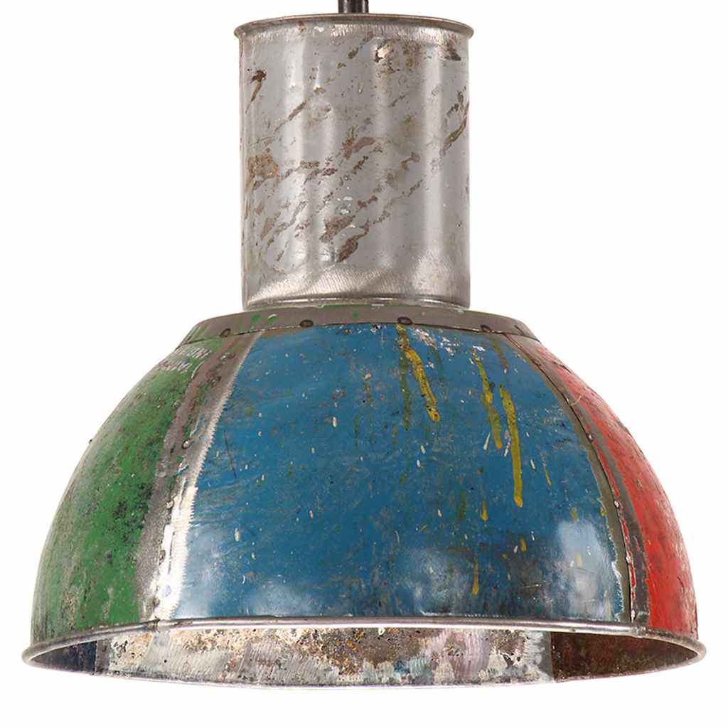 Hänglampa industriell 25 W flerfärgad rund 28,5 cm E27