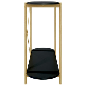 Konsolbord svart 110x38x75 cm konstruerat trä