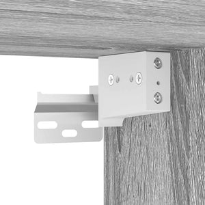 Tv-skåp 7 delar grå sonoma konstruerat trä