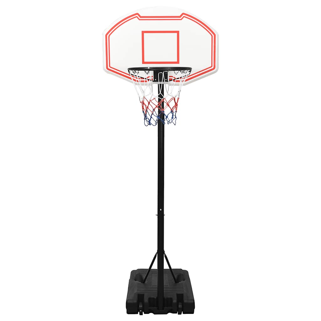 Basketkorg med stativ vit 237-307 cm polyeten