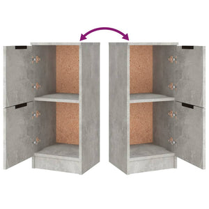 Skänk 3 st betonggrå konstruerat trä