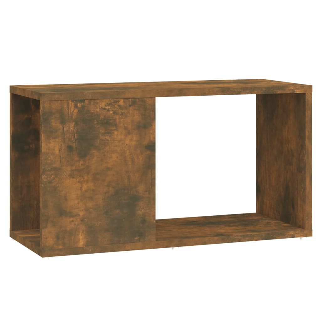 Tv-bänk rökfärgad ek 60x24x32cm konstruerat trä