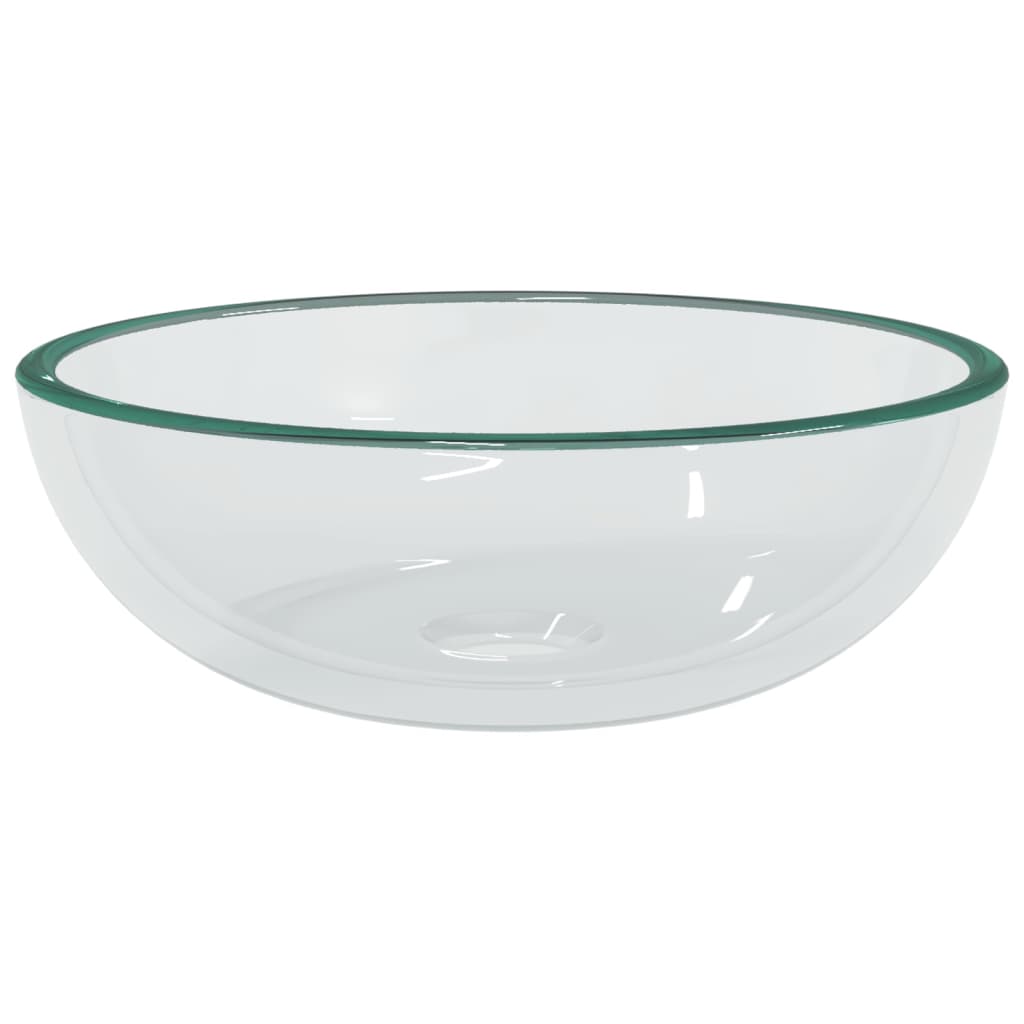 Handfat härdat glas 35x12 cm transparent