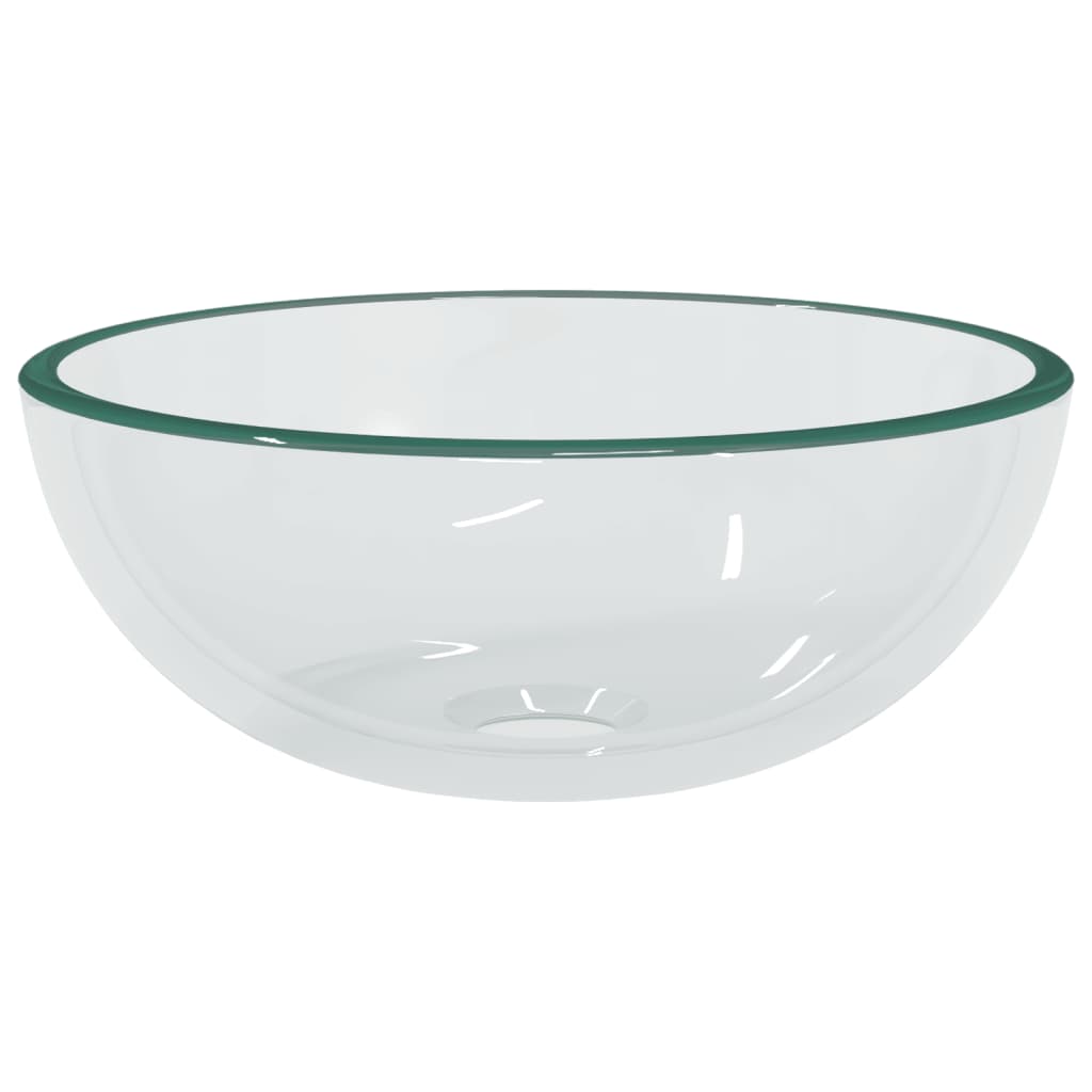 Handfat härdat glas 30x12 cm transparent
