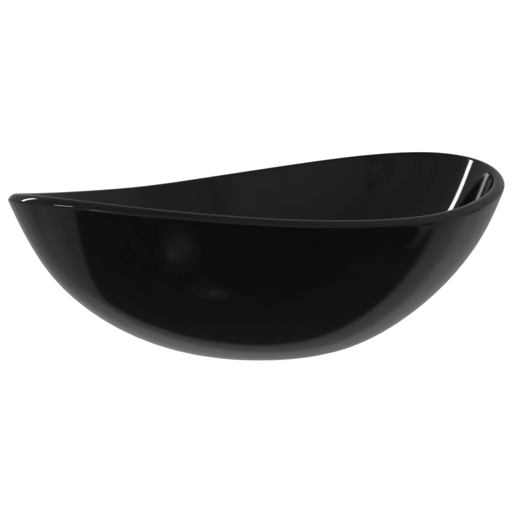 Handfat härdat glas 54,5x35x15,5 cm svart