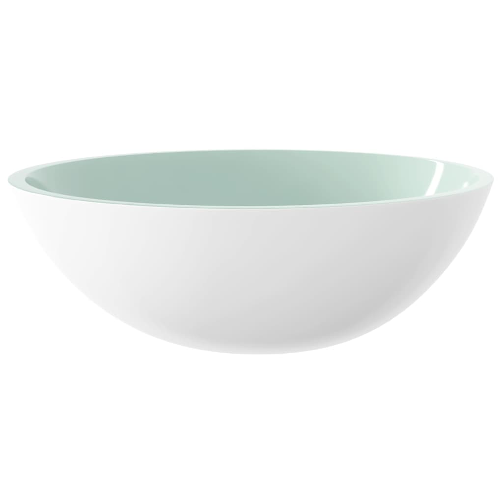 Handfat glas 50x37x14 cm vit