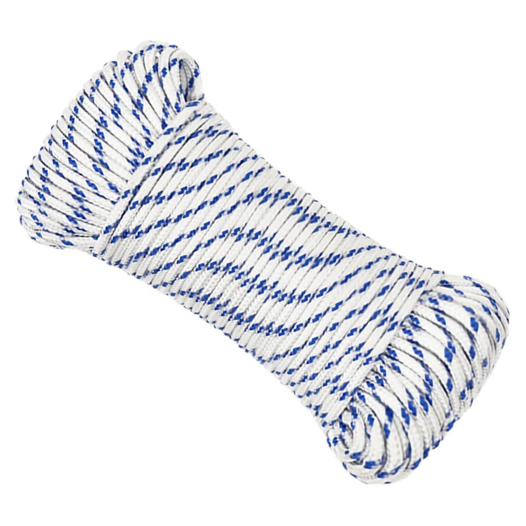 Båtlina vit 5 mm 50 m polypropylen