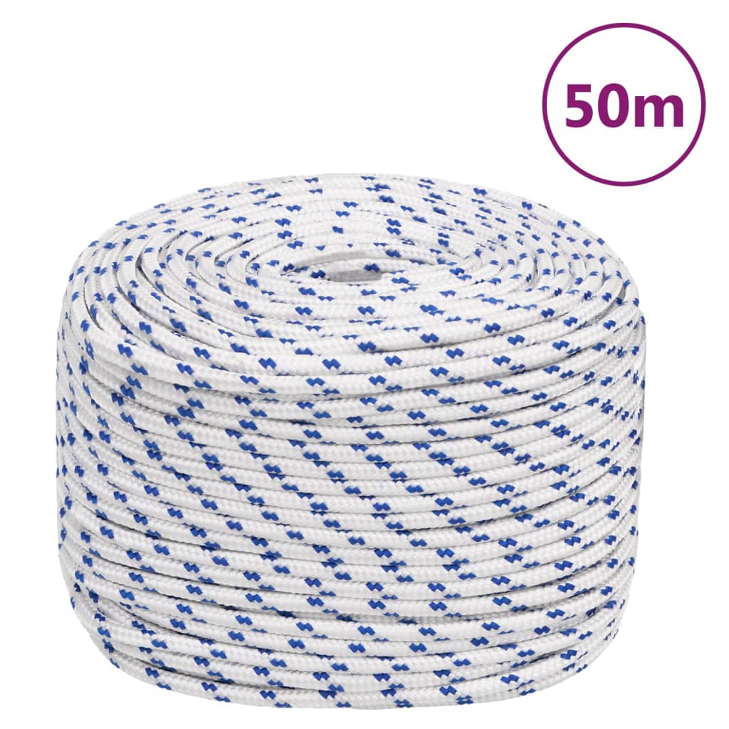 Båtlina vit 8 mm 25 m polypropylen