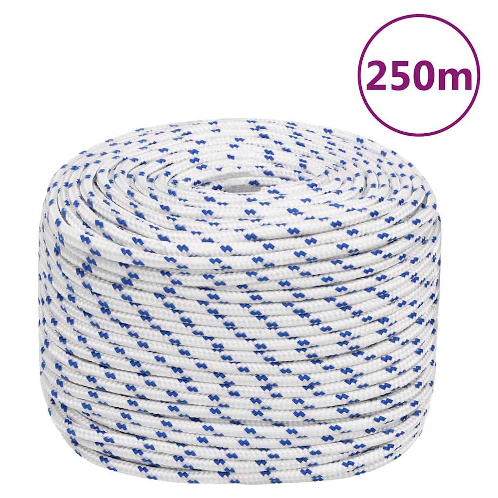 Båtlina vit 8 mm 250 m polypropylen