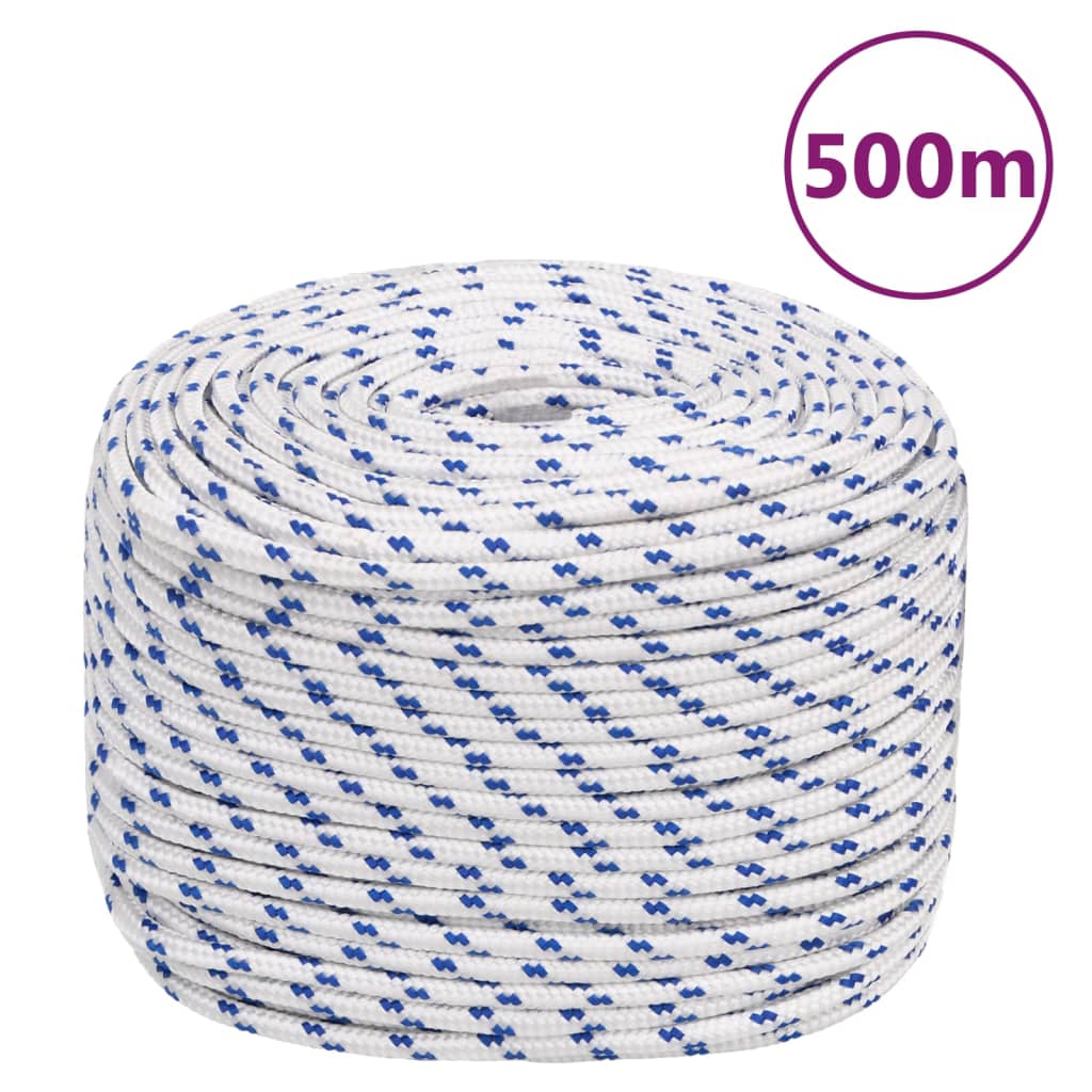 Båtlina vit 10 mm 500 m polypropylen