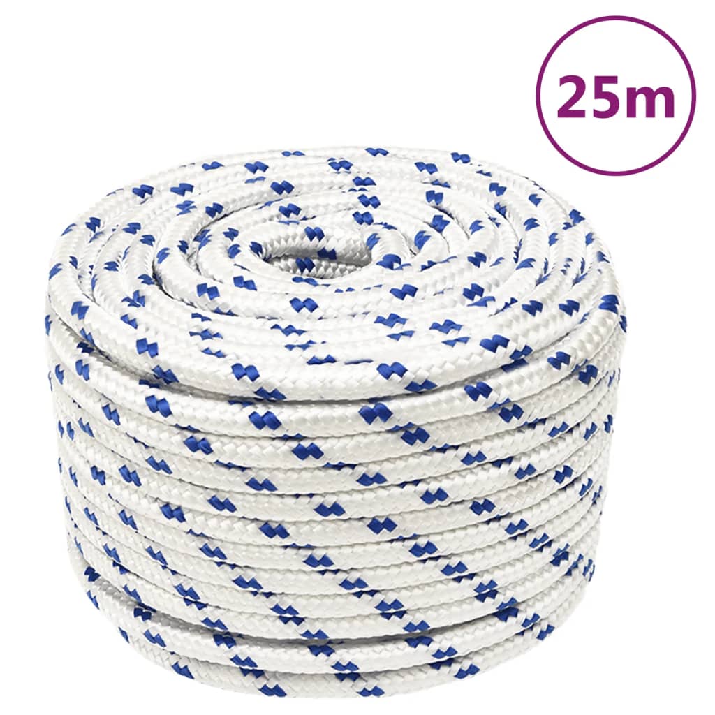 Båtlina vit 14 mm 25 m polypropylen