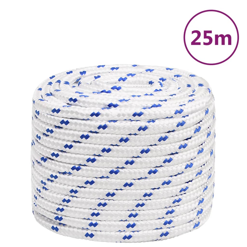 Båtlina vit 18 mm 25 m polypropylen