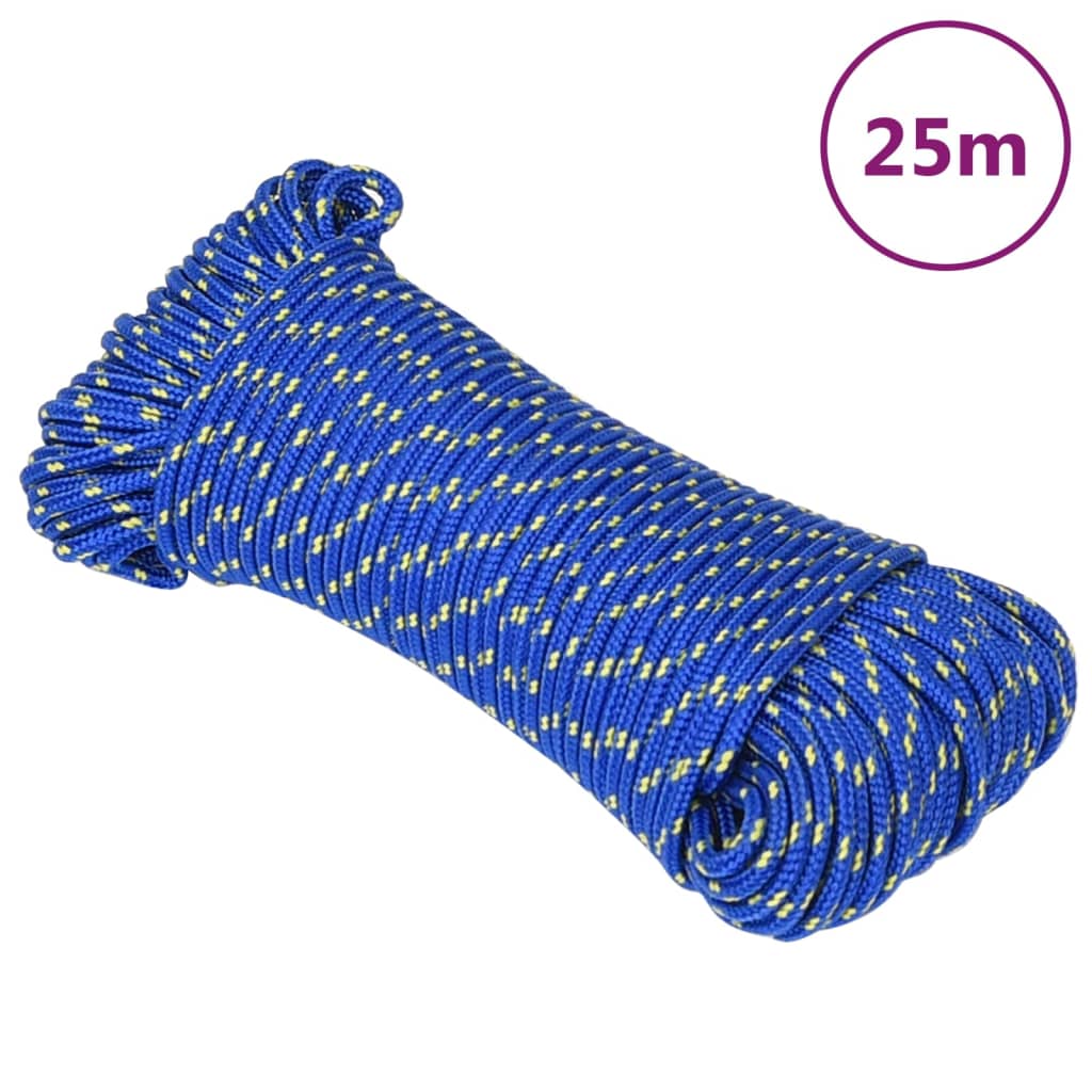 Båtlina blå 3 mm 25 m polypropen