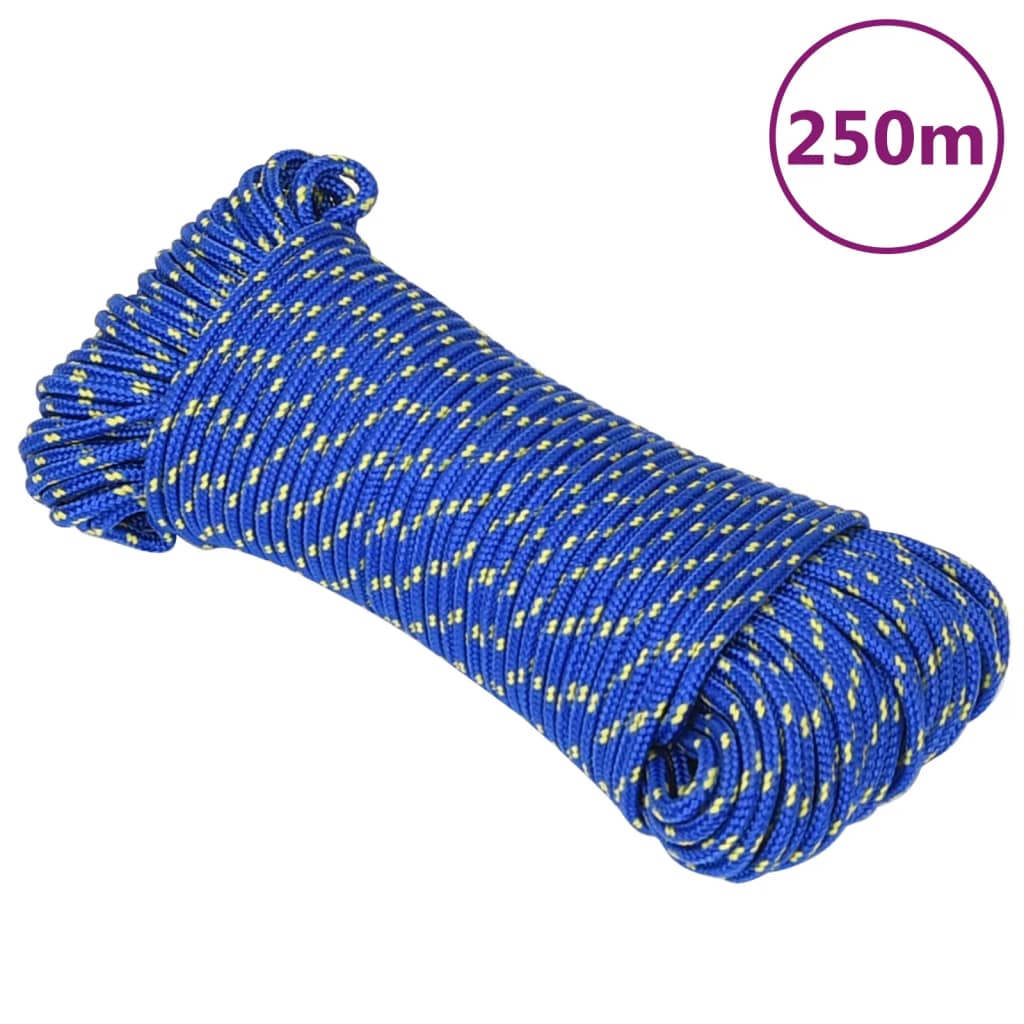 Båtlina blå 5 mm 250 m polypropen