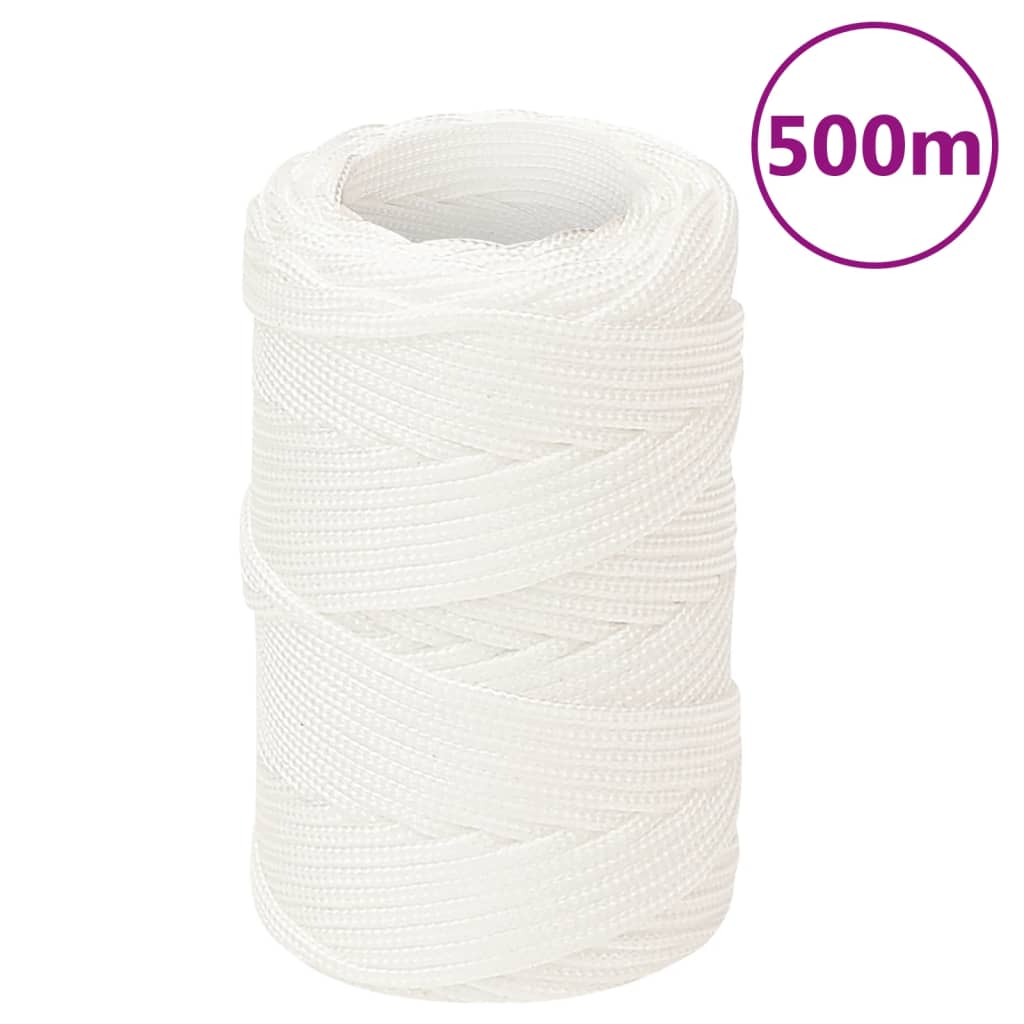 Båtlina helvit 2 mm 500 m polypropylen