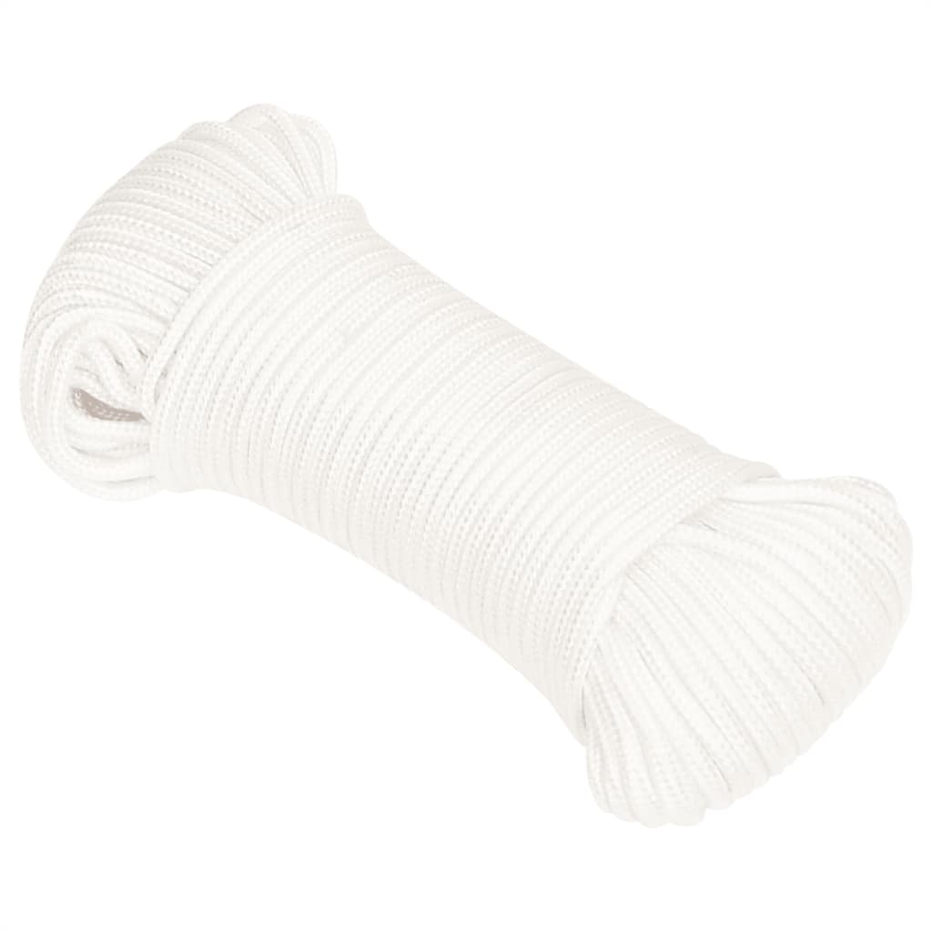 Båtlina helvit 5 mm 500 m polypropylen