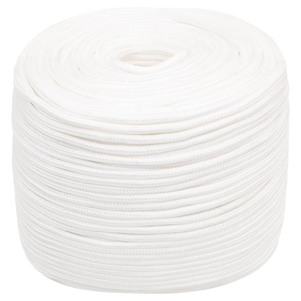 Båtlina helvit 6 mm 25 m polypropylen