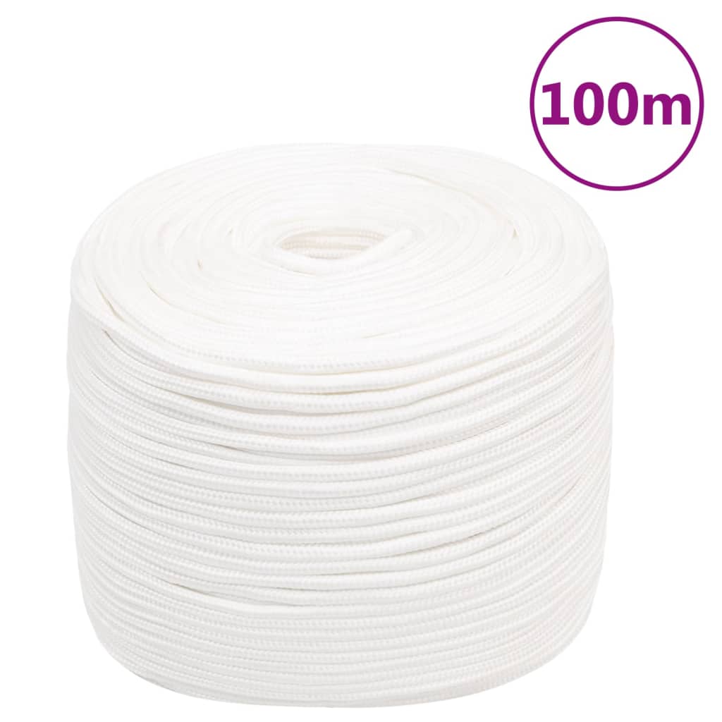 Båtlina helvit 10 mm 100 m polypropylen