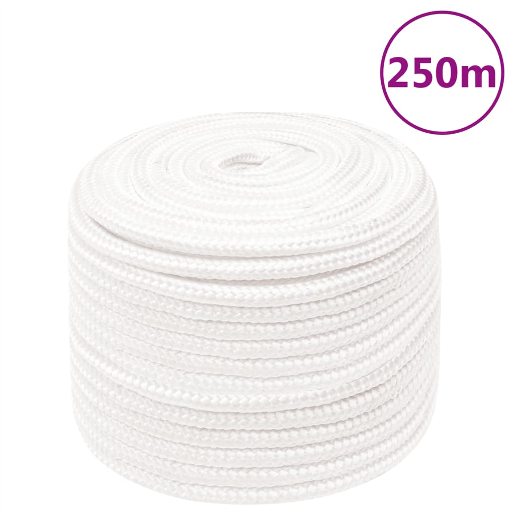 Båtlina helvit 14 mm 250 m polypropylen