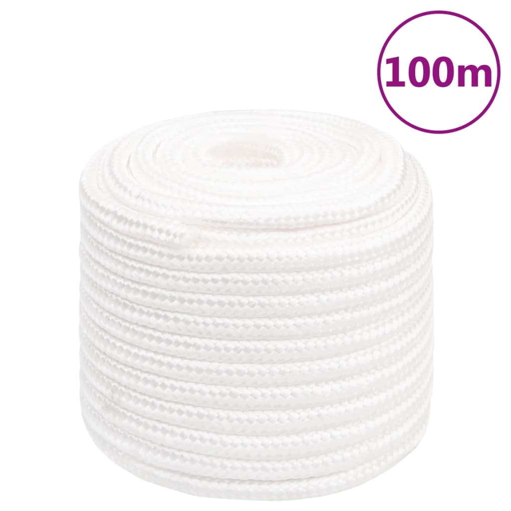 Båtlina helvit 18 mm 100 m polypropylen