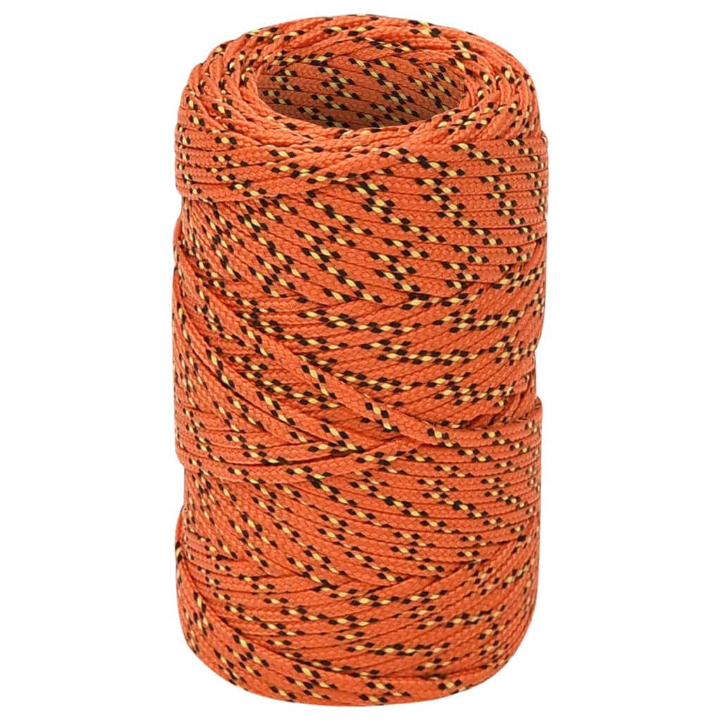 Båtlina orange 2 mm 25 m polypropen