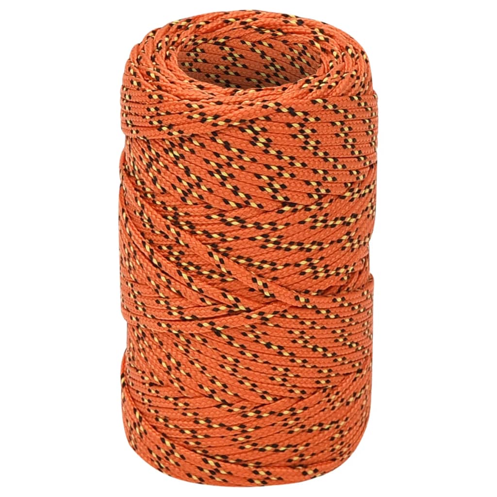 Båtlina orange 2 mm 50 m polypropen