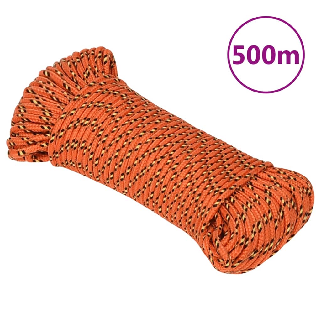 Båtlina orange 5 mm 500 m polypropylen