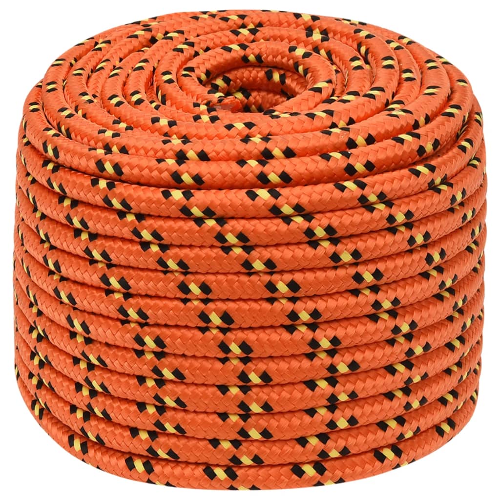 Båtlina orange 14 mm 250 m polypropylen