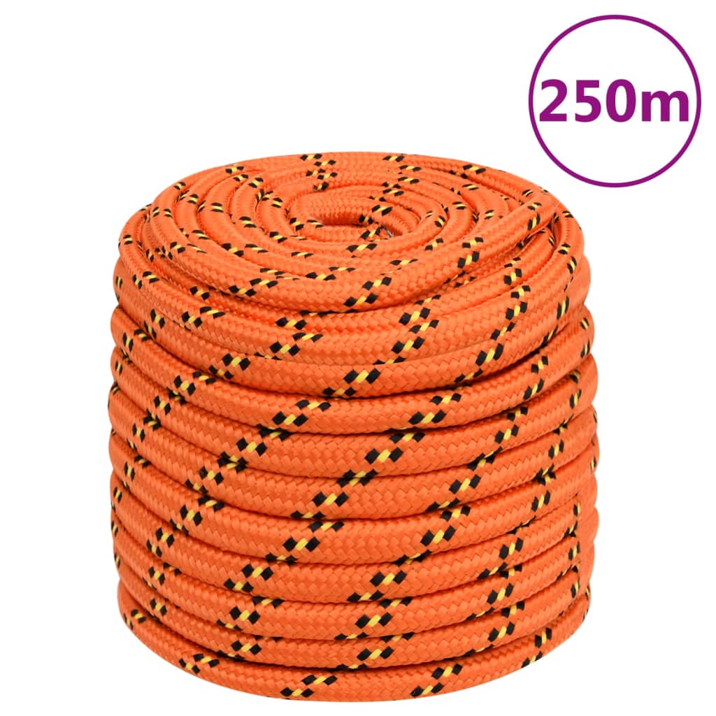 Båtlina orange 16 mm 250 m polypropylen