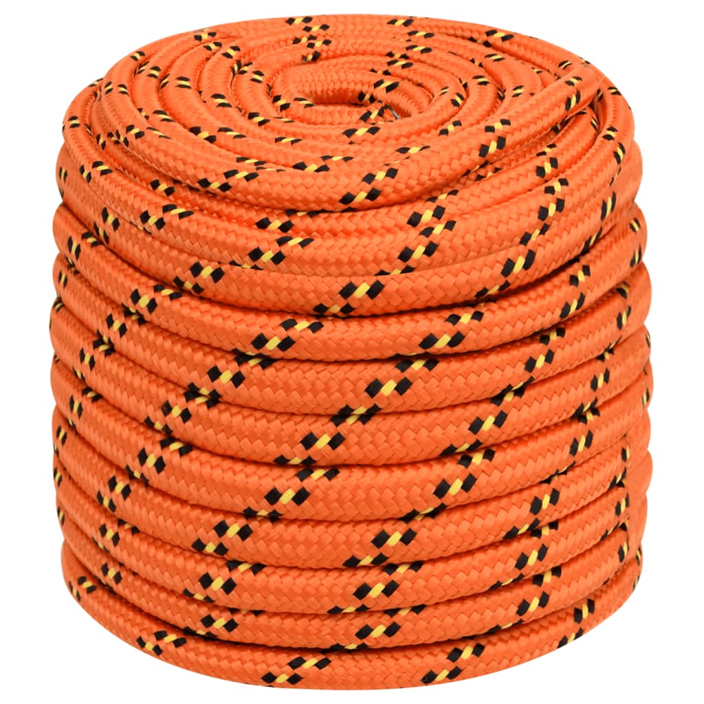 Båtlina orange 18 mm 50 m polypropylen