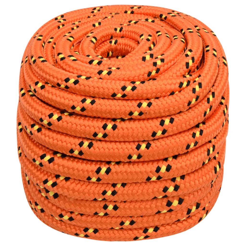 Båtlina orange 20 mm 100 m polypropylen