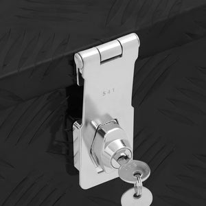 Förvaringslåda svart 70x31x27 cm aluminium