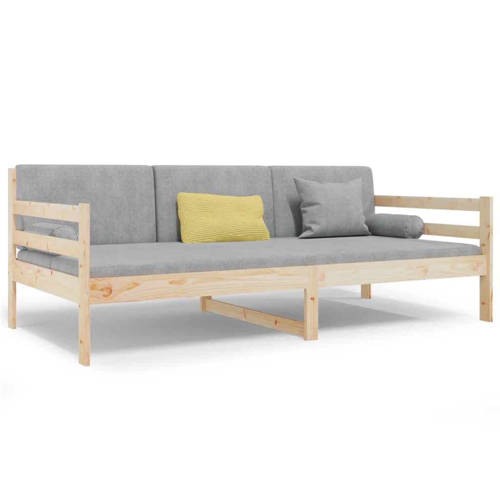Dagbädd utan madrass 90x190 cm massiv furu