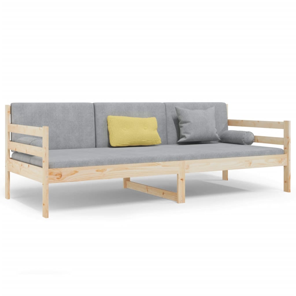 Dagbädd utan madrass 80x200 cm massiv furu