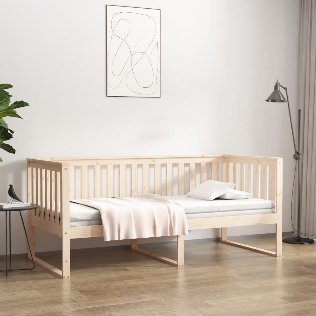 Dagbädd utan madrass 90x190 cm massiv furu