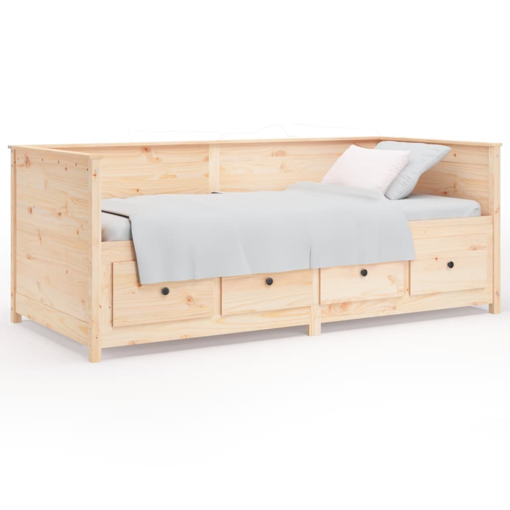 Dagbädd utan madrass 90x190 cm massiv furu