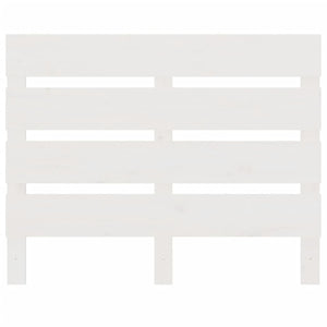 Sänggavel vit 90x3x80 cm massiv furu