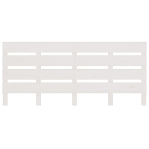 Sänggavel vit 180x3x80 cm massiv furu