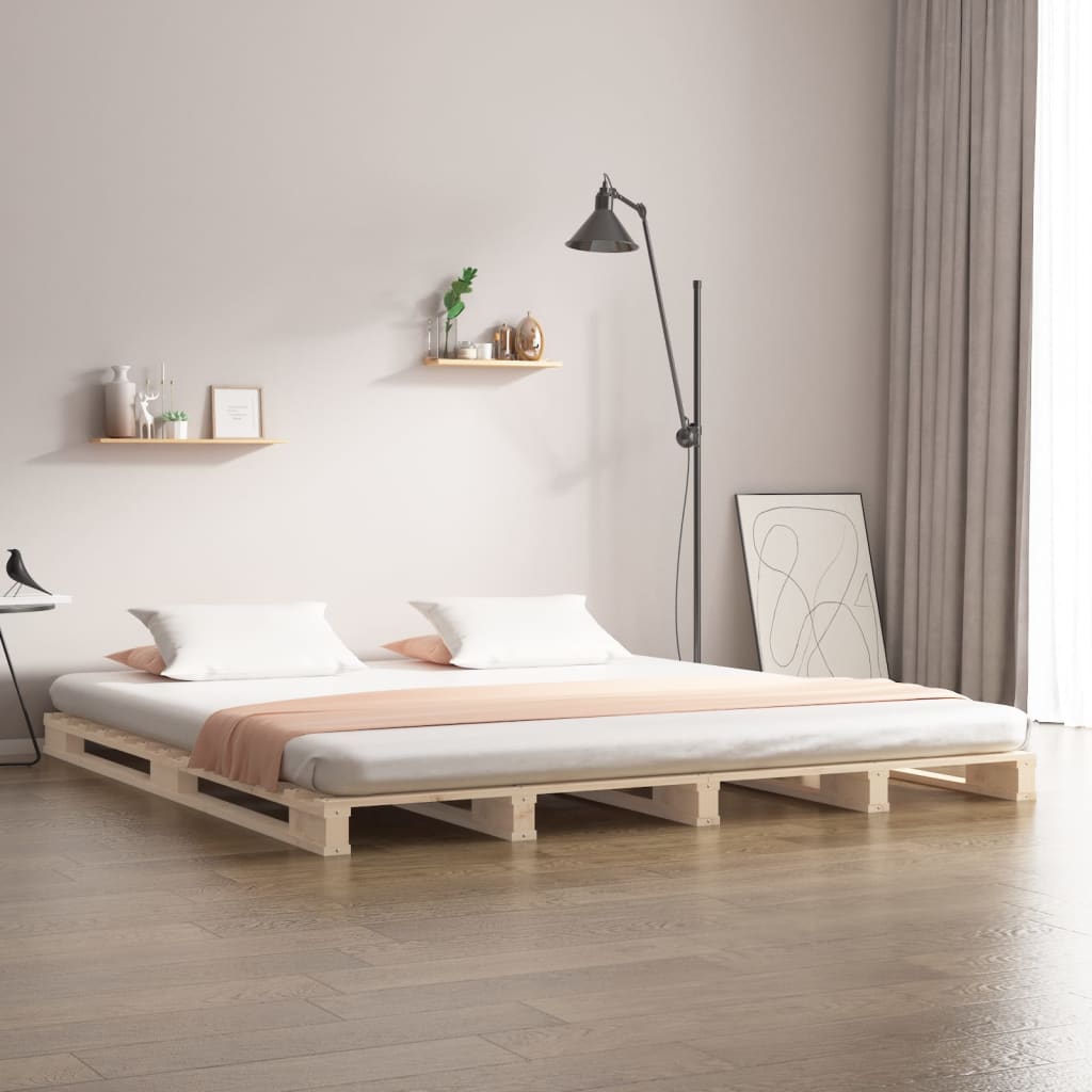 Pallsäng 200x200 cm massiv furu