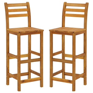 Bargrupp för trädgården 3 delar massivt akaciaträ